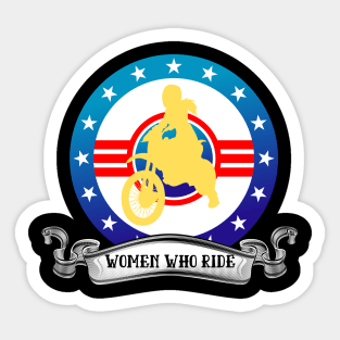 Women who Ride Sticker